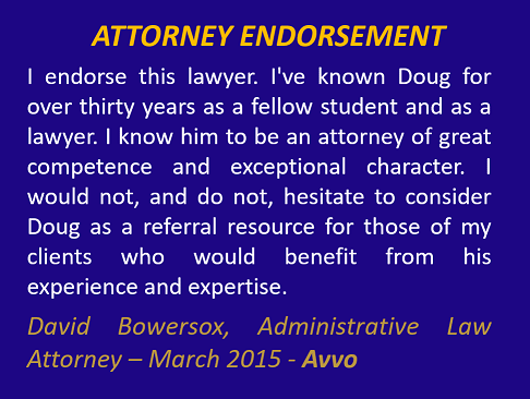 David Bowersox Endorsement March 2015 Avvo