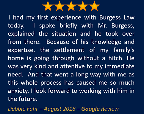 Debbie Fahr August 2018 Google Review