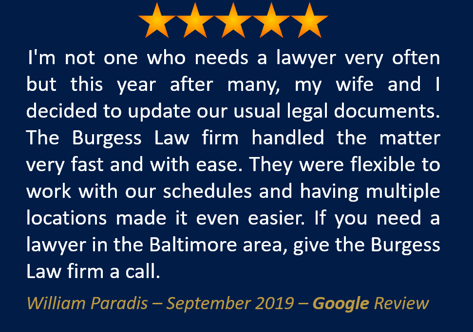 William Paradis September 2019 Google Review