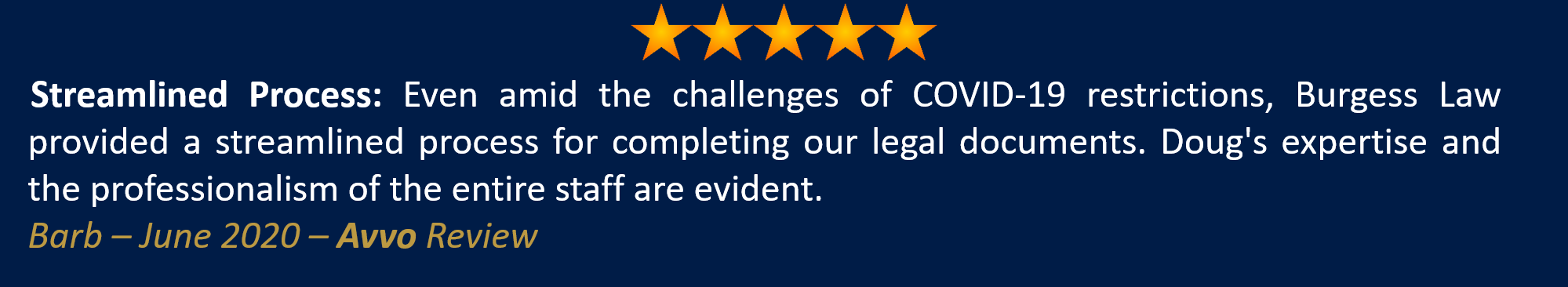 Barb - June 2020 - Avvo Review IV